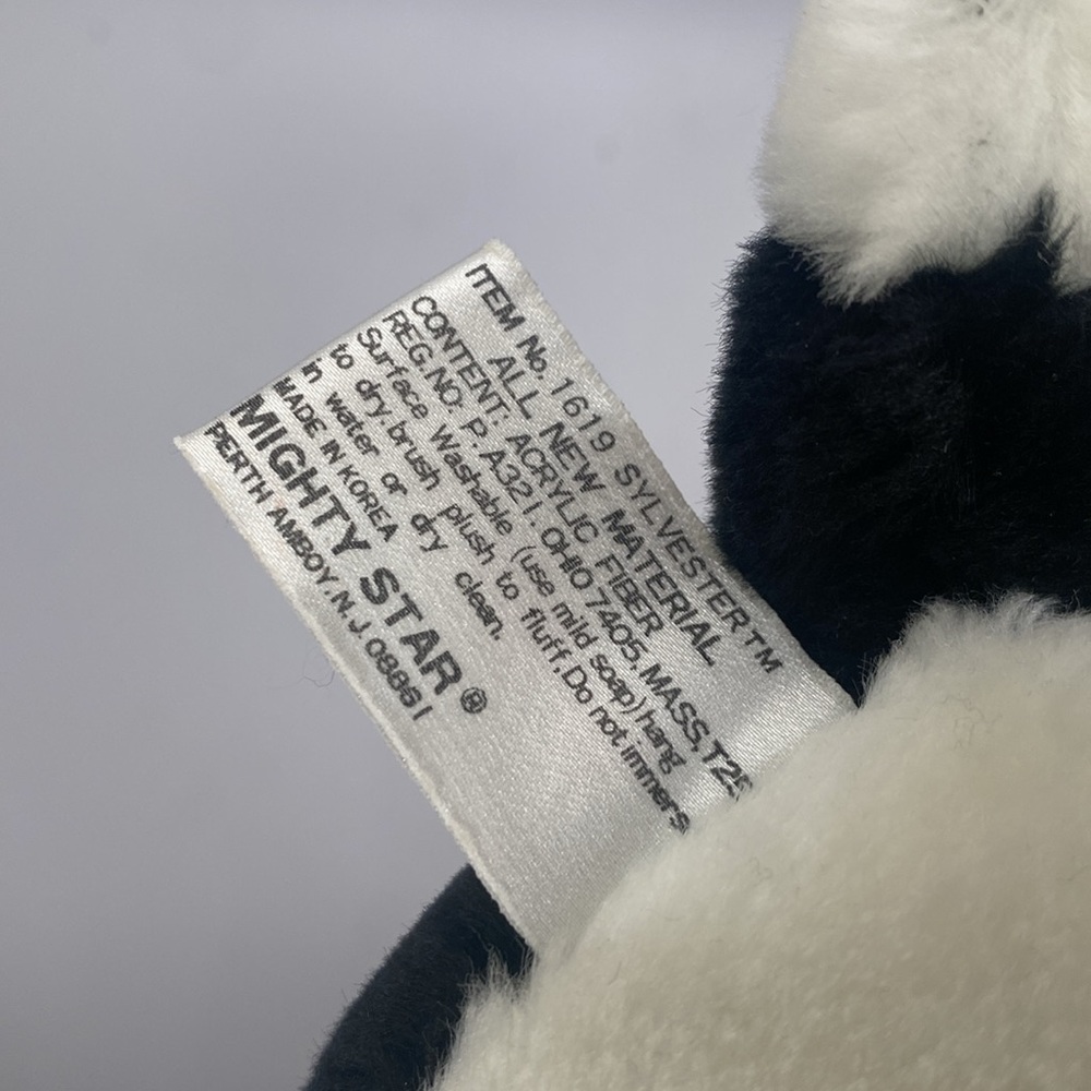 Warner brothers & Mighty Star Sylvester Junior 1988 Vintage Jr. Plush Toy - Picture 8 of 10